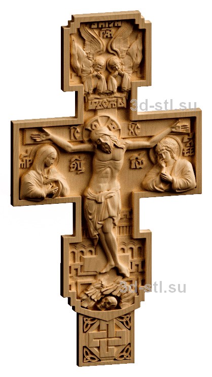 3d STL model-cross crucifixion #049