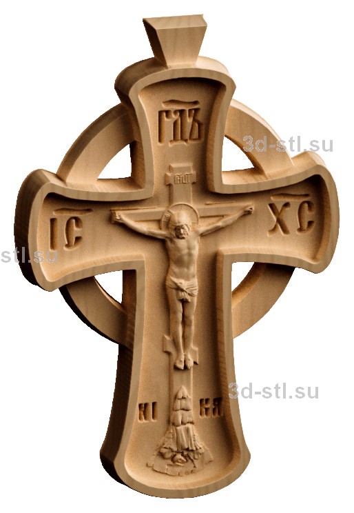 3d STL model-cross crucifixion #054