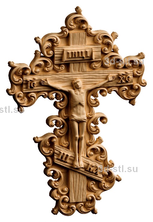 3d STL model-cross crucifixion No. 075